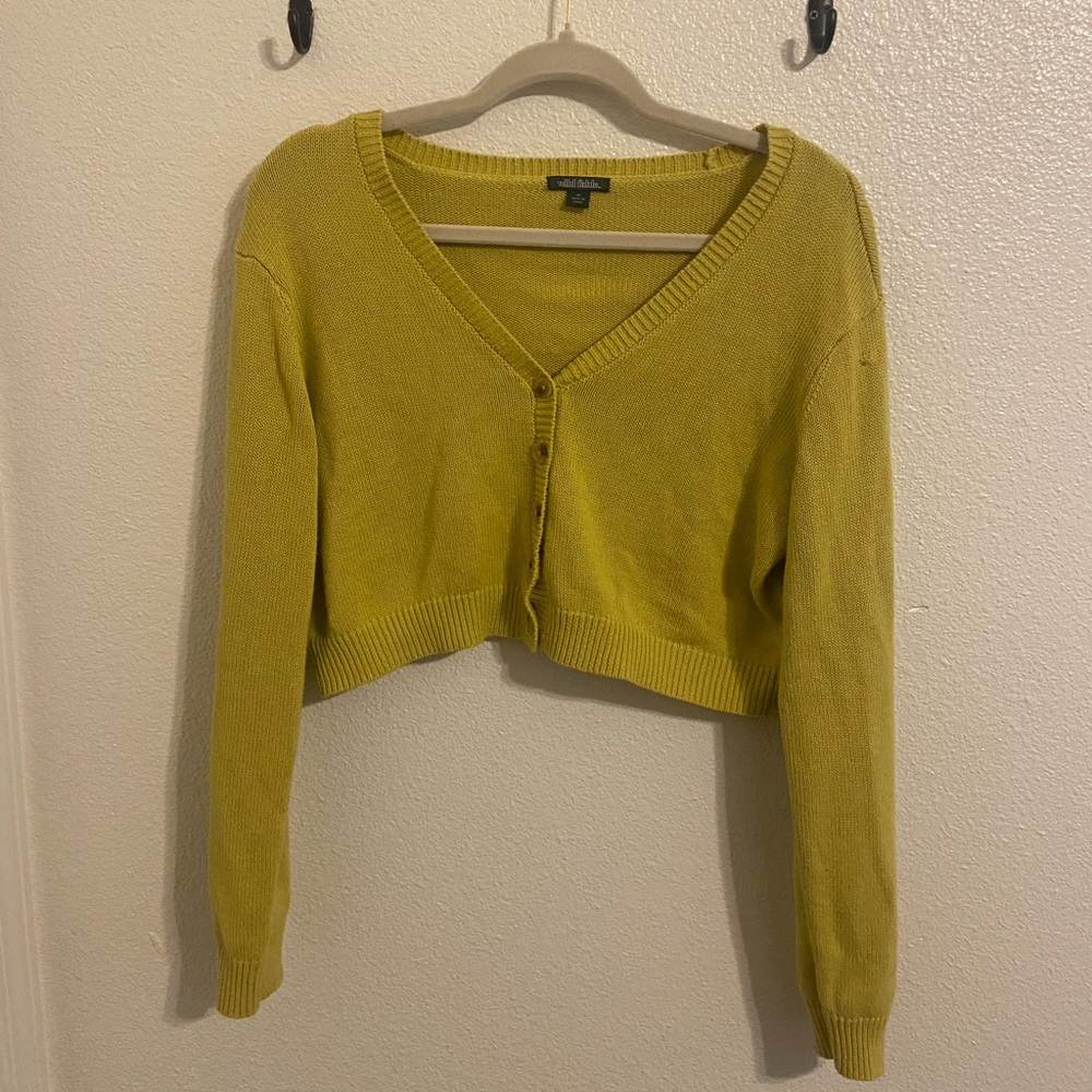 Cropped Cardigan, Size M
